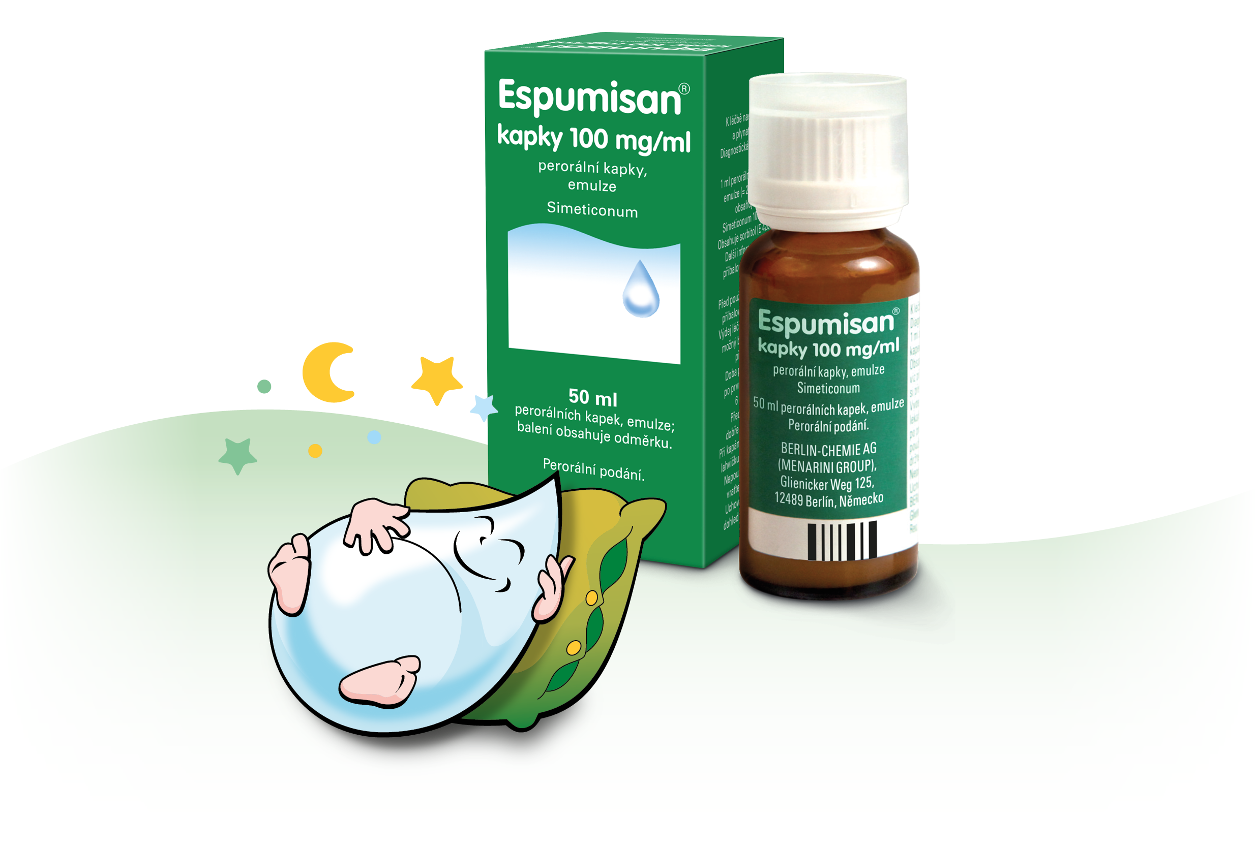 Registered medicinal product Espumisan