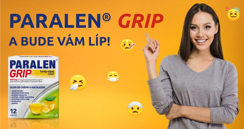 Paralen Grip Hot drink lemon 12 sachets