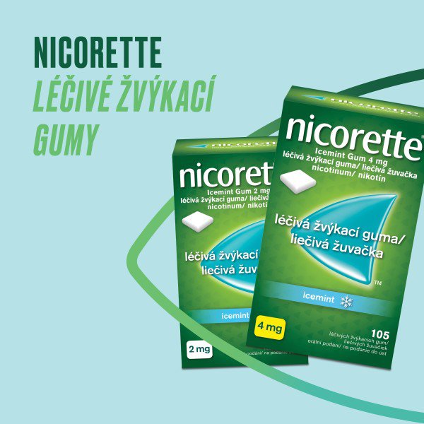 Registered medicinal product Nicorette Icemint Gum 2 mg medicinal chewing gum 105 chewing gum