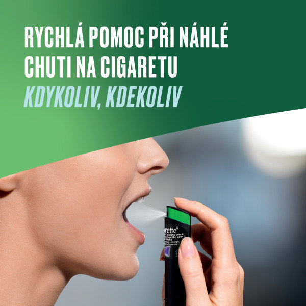 Registered medicinal product Nicorette Spray 1 mg/dose oral spray, solution 13,2 ml