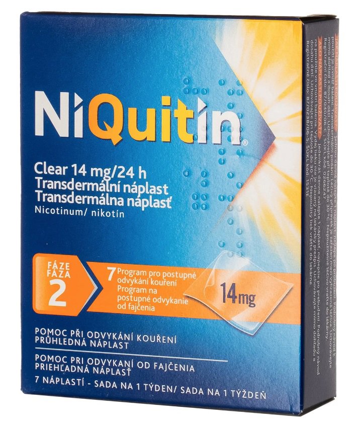 NiQuitin Clear 14 mg 7 transdermal patches