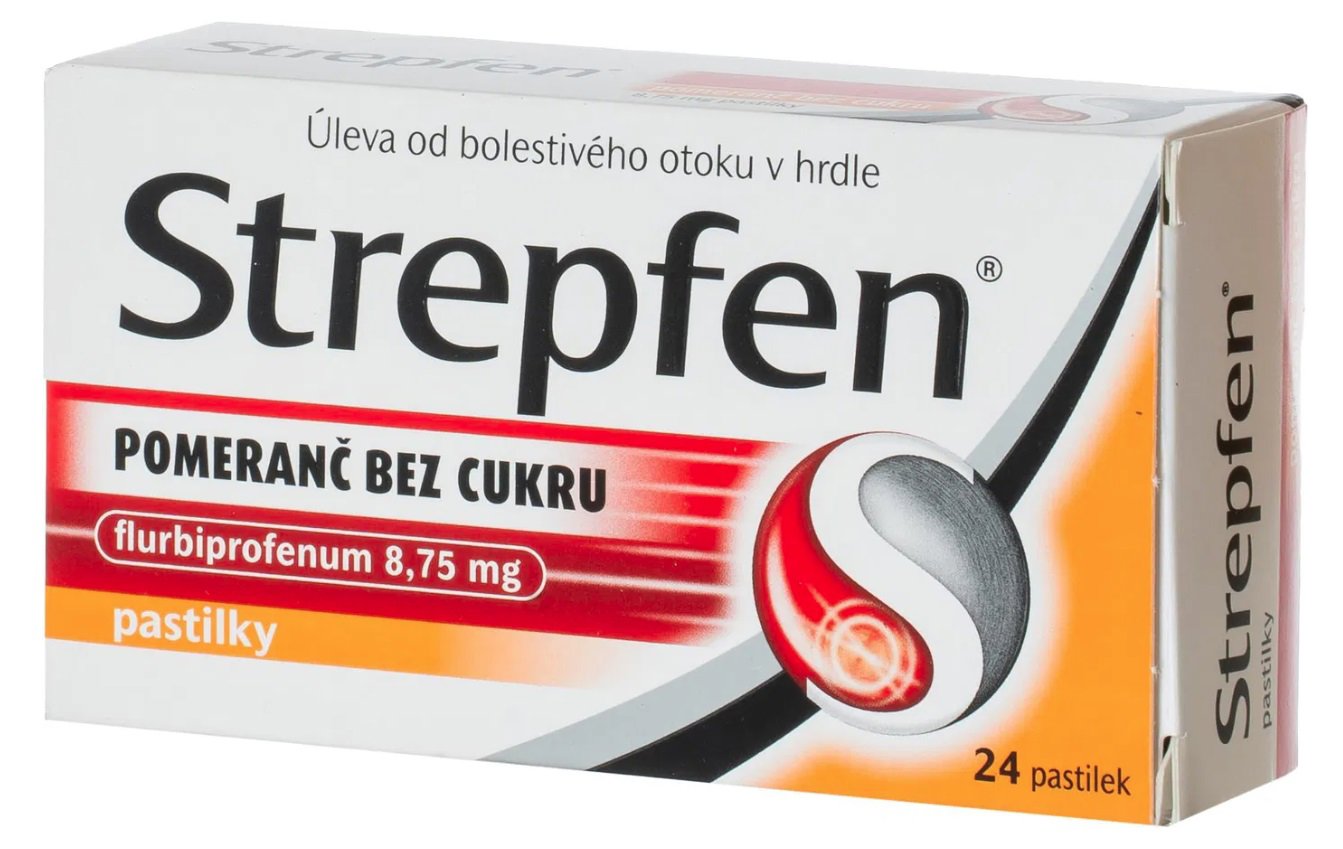 Strepfen Orange sugar-free 8.75 mg 24 lozenges