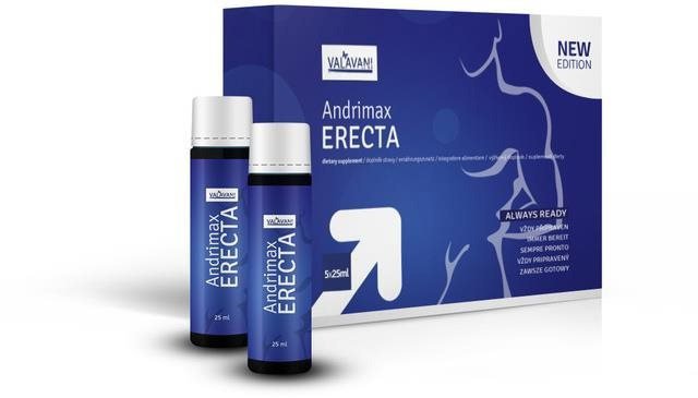 Food supplement VALAVANI Andrimax Erecta 5 × 25 ml