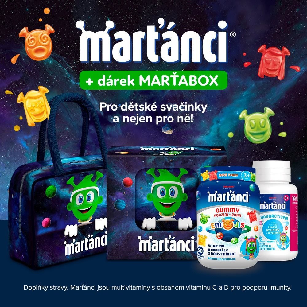 Marťánci multivitamin + dárek Marťabox