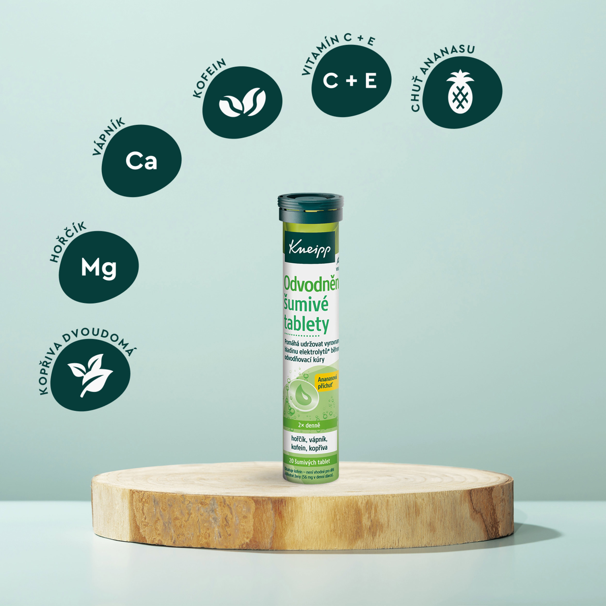 Food supplement KNEIPP effervescent tablets to promote drainage 20 tablets