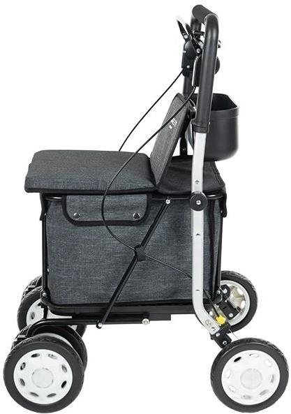 Carlett Senior Assist walker, trolley bag, ice grey, 38 l