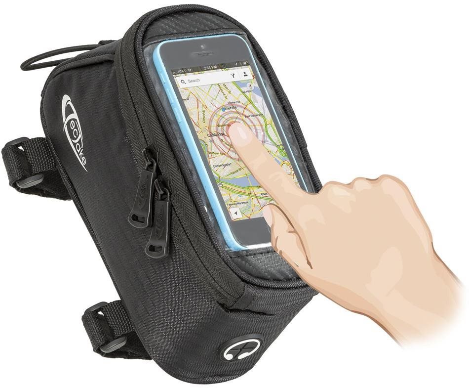 Smartphone holder with bag 18 × 8.5 × 8.5 cm black