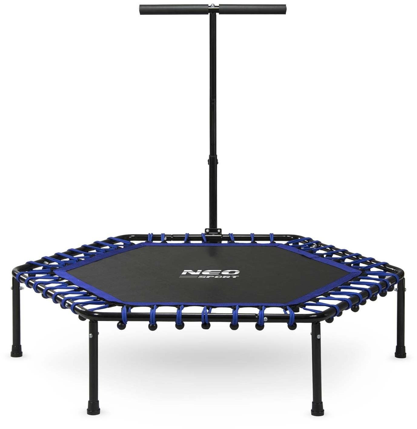 Neo-Sport Fitness trampolína s madlem 127 cm modrá