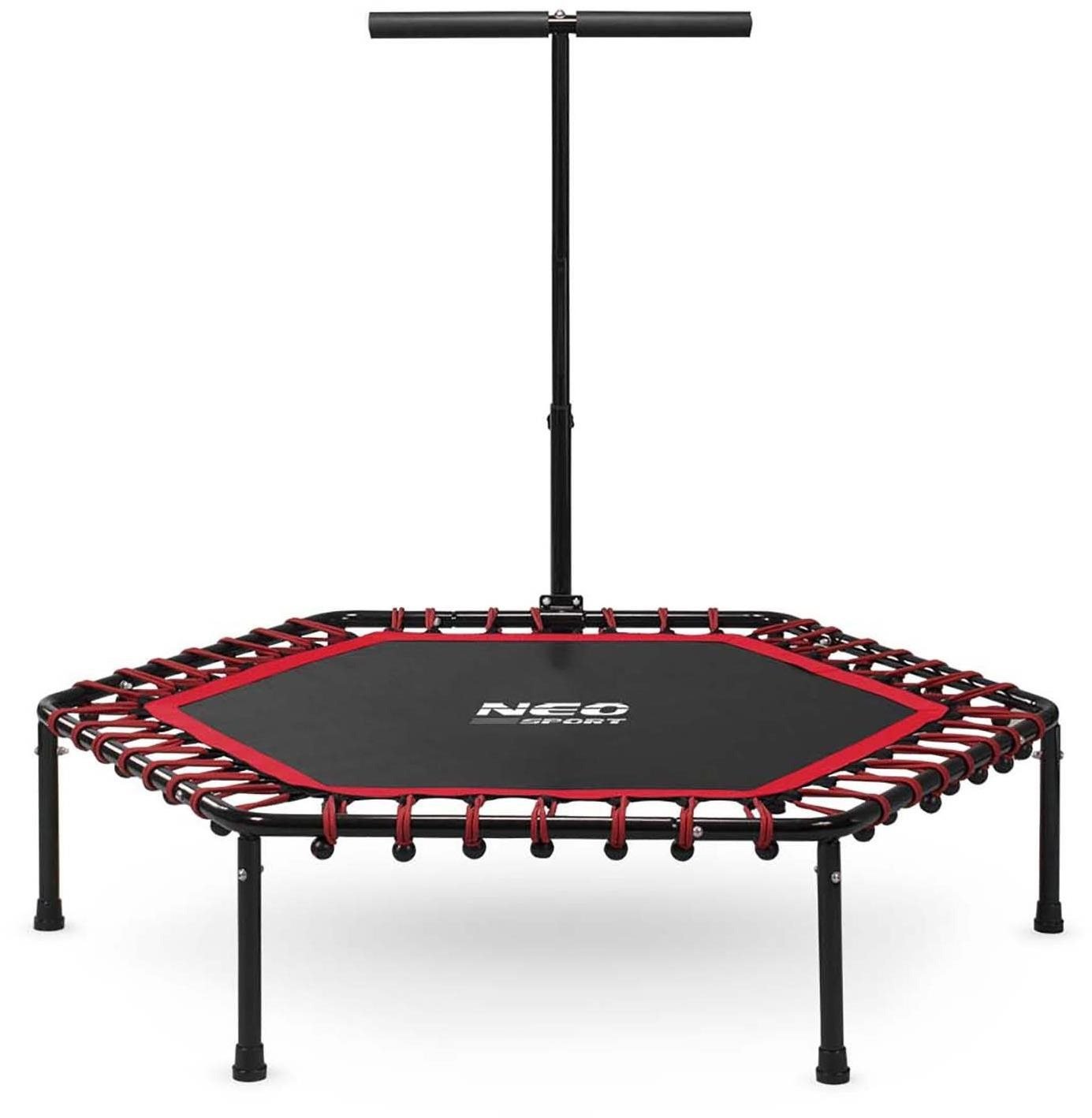 Neo-Sport Fitness trampolína s madlem 127 cm červená