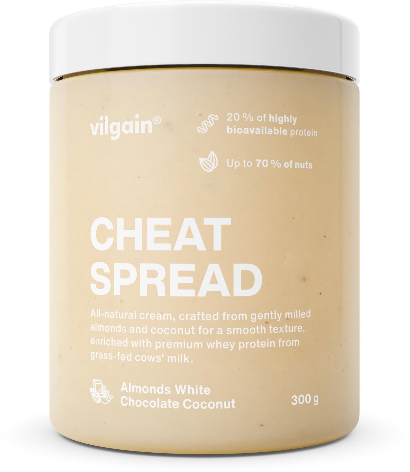 Vilgain Cheat Spread 300 g Almonds white chocolate coconut