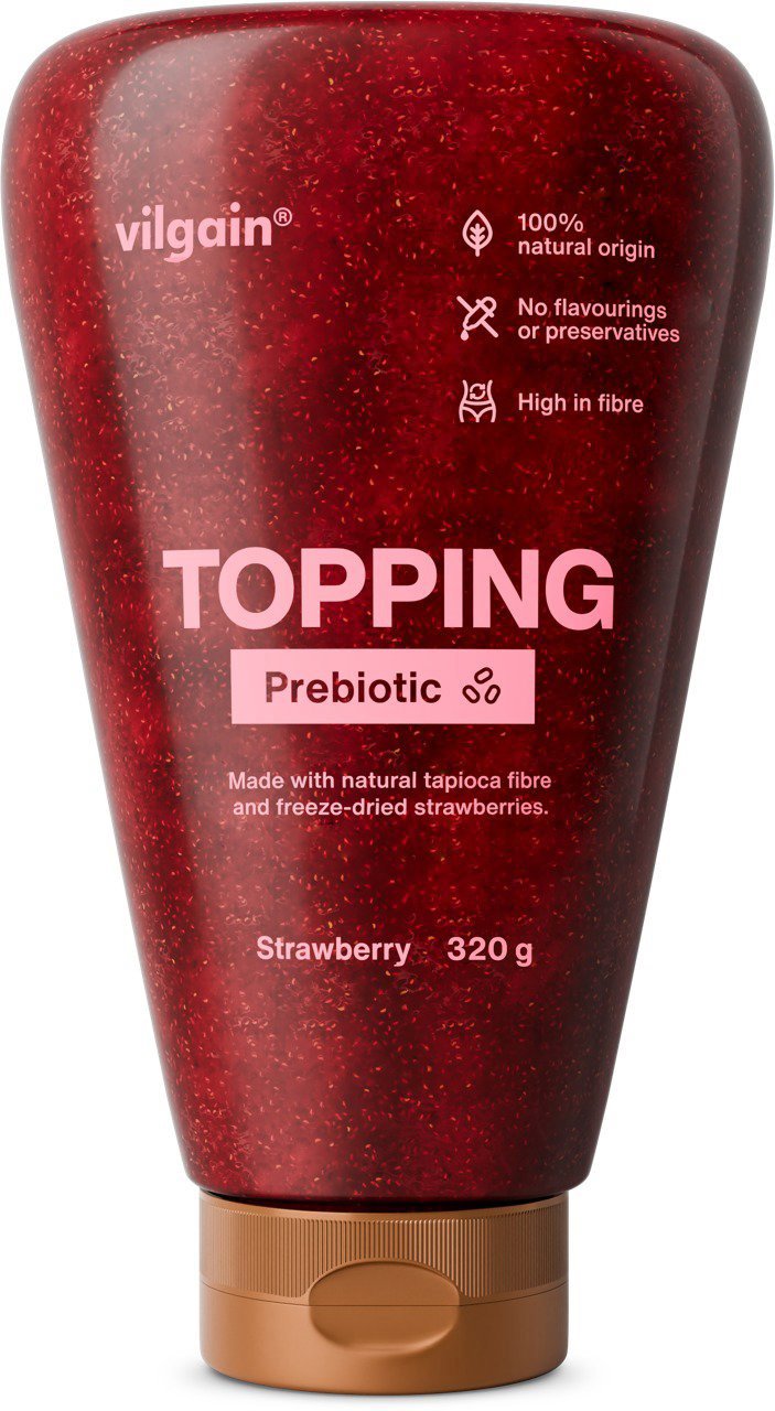 Vilgain Prebiotic Topping Syrup 300 g Strawberry