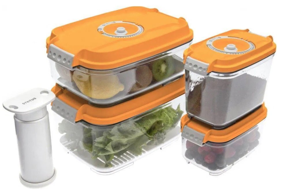 Sada dóz STATUS 5 dílný set vaku boxů Orange
