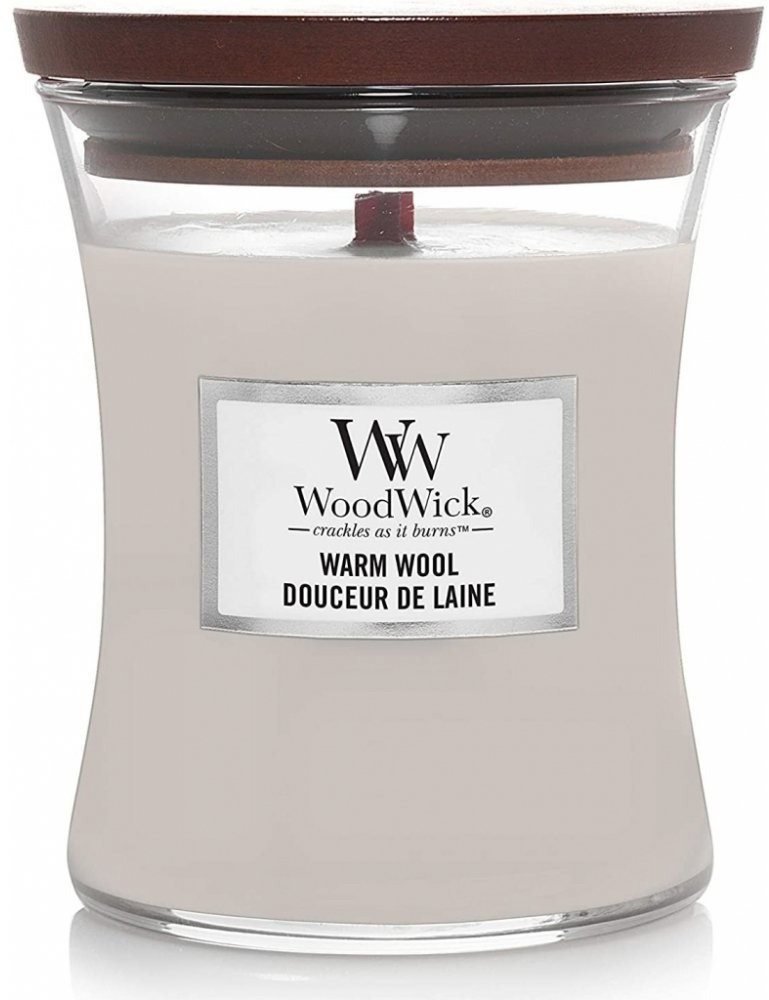 Svíčka WOODWICK Warm Wool 85 g