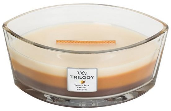 Svíčka WOODWICK Trilogy Elipsa Cafe Sweets 453,6 g