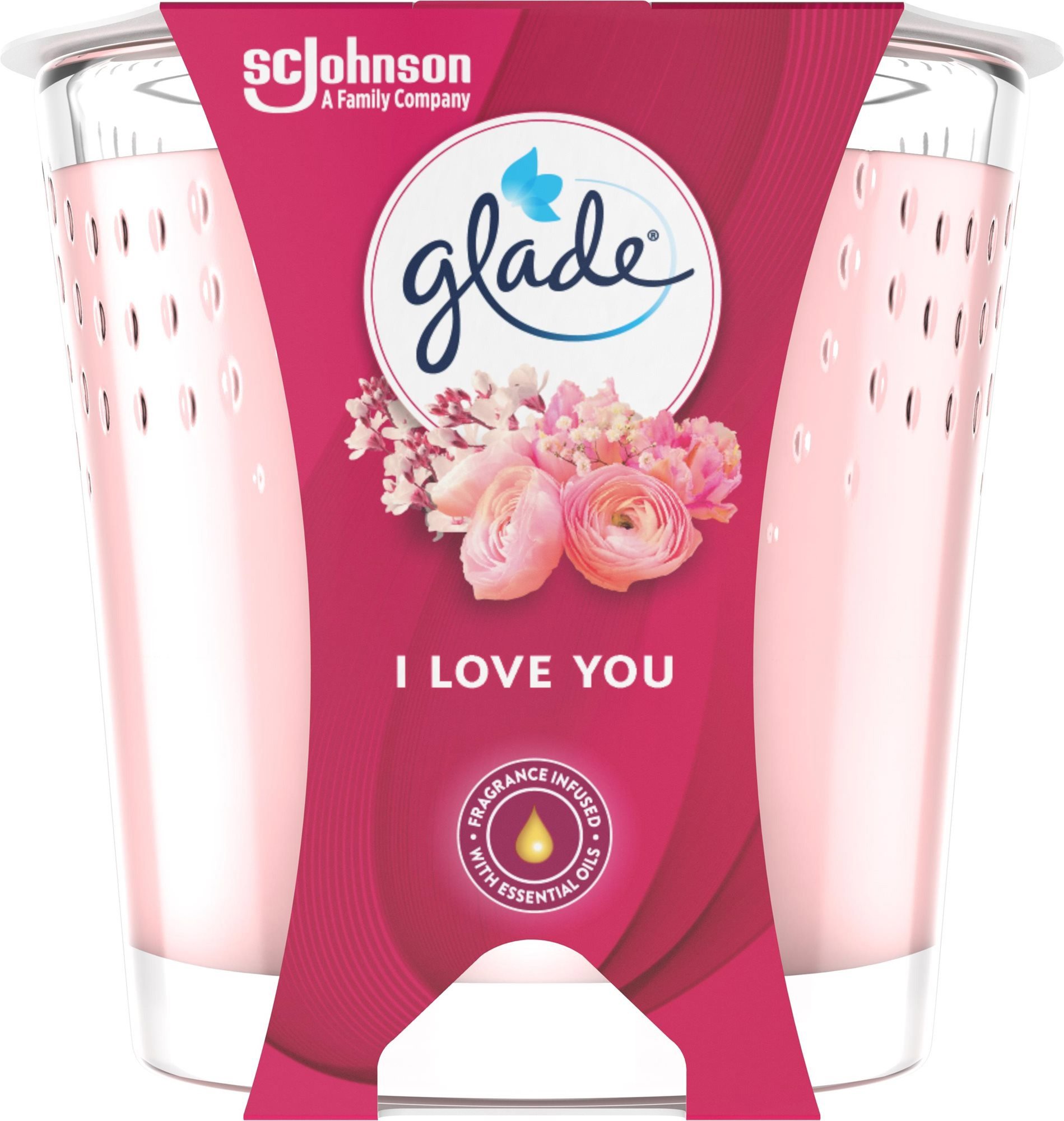 Svíčka GLADE Candle I love you 129 g