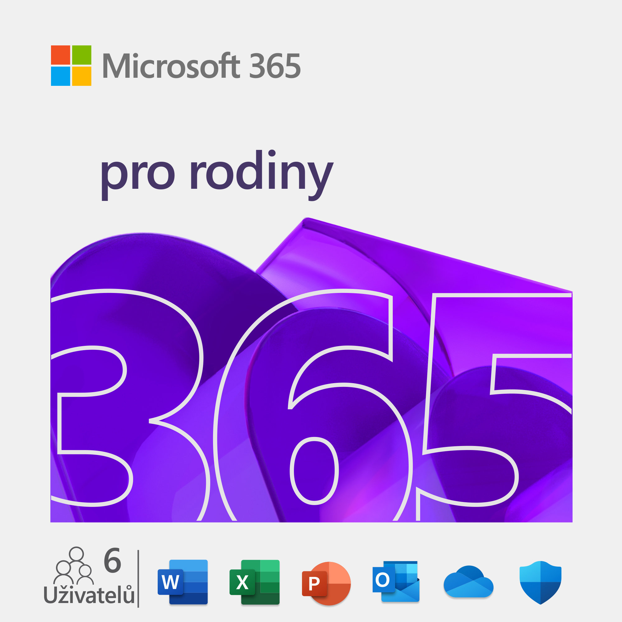 Kancelářský software Microsoft 365 pro rodiny CZ (BOX)