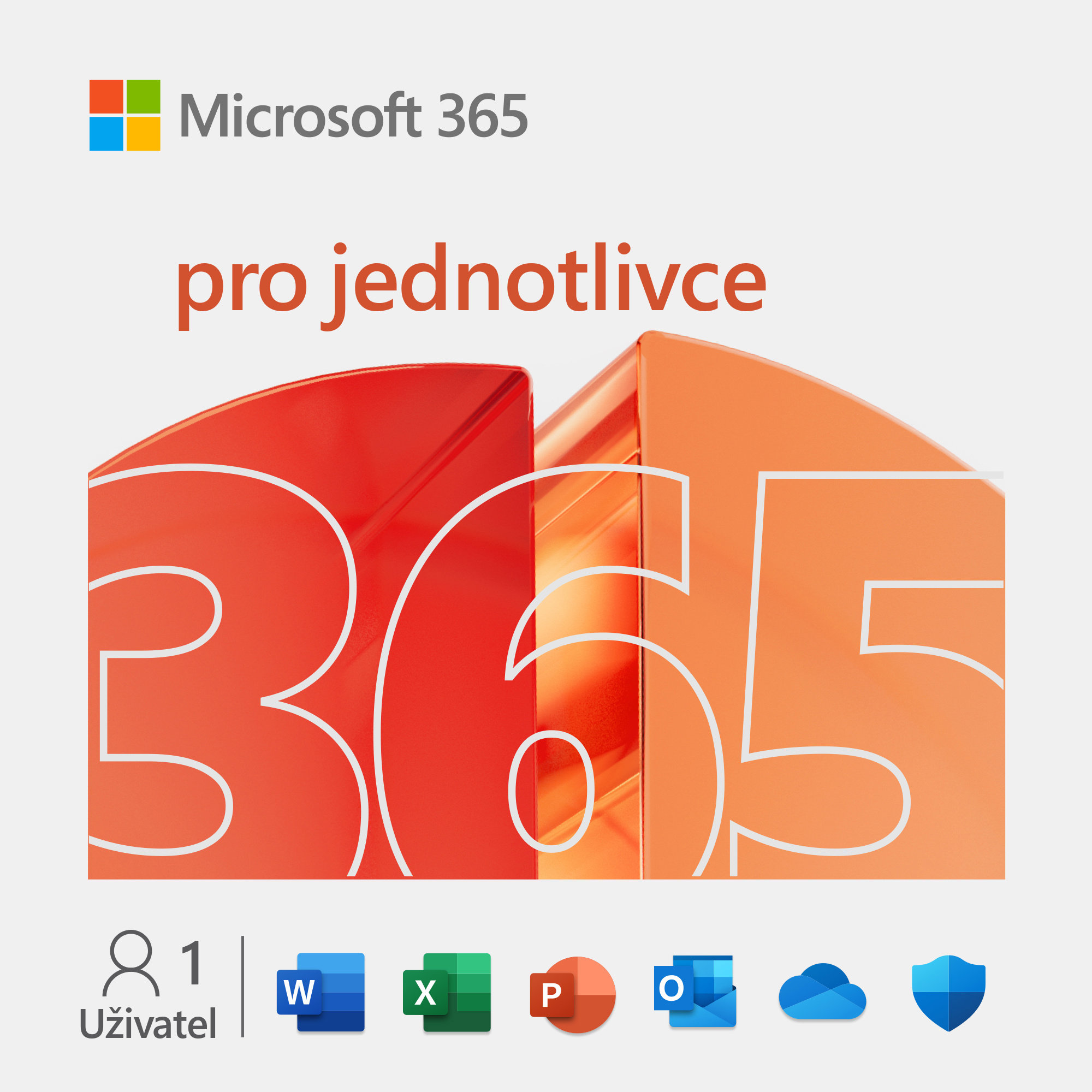 Kancelářský software Microsoft 365 pro jednotlivce CZ (BOX)