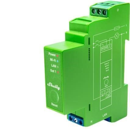 Lighting Dimmer Shelly Pro DIN rail dimmer, WiFi, LAN