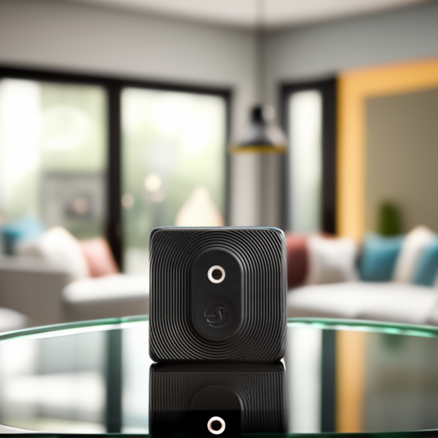 Shelly Blue H&T detector, battery operated temperature and humidity sensor, Bluetooth, black