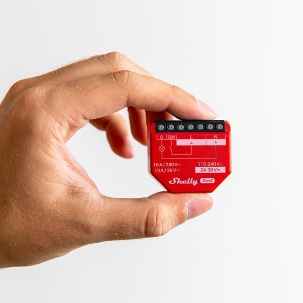 Shelly Gen3 1PM switch, switch module, WiFi