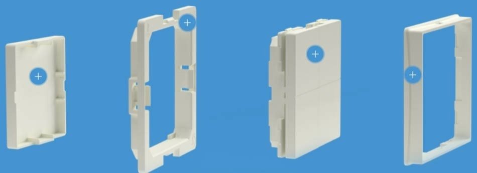 Shelly BLU Wall Switch 4 (Stand Alone)