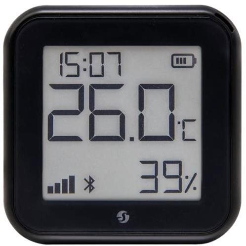 Shelly Gen3 H&T detector, battery operated temperature and humidity sensor with display, WiFi, black