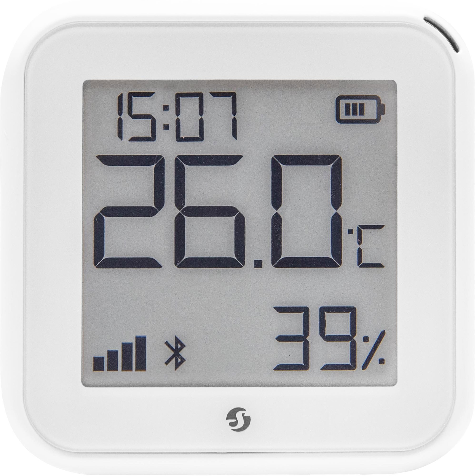 Shelly Gen3 H&T detector, battery operated temperature and humidity sensor with display, WiFi, white