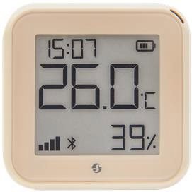 Shelly Gen3 H&T detector, battery operated temperature and humidity sensor with display, WiFi, ivory