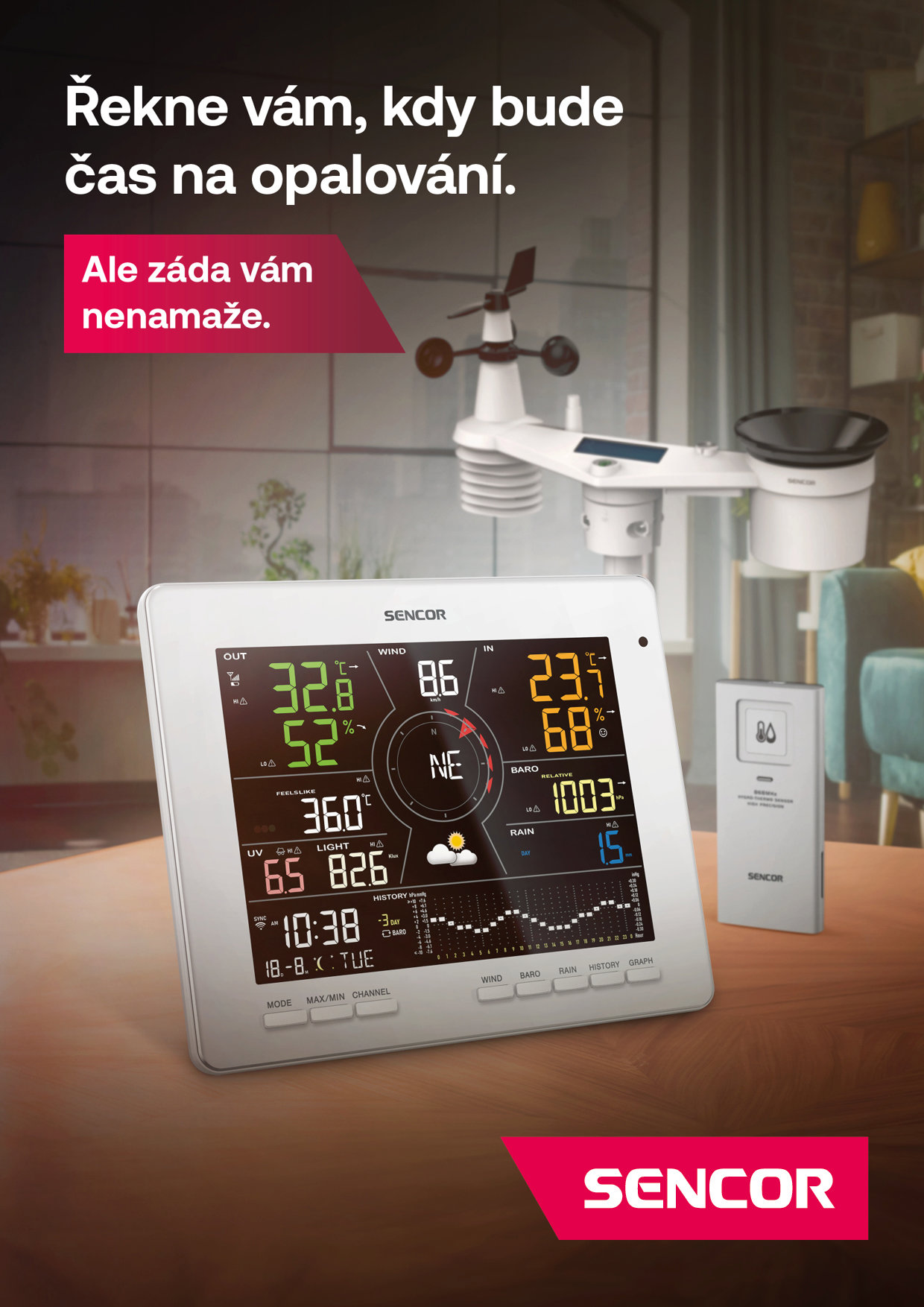 Meteostanice SENCOR SWS 16600 WiFi SH