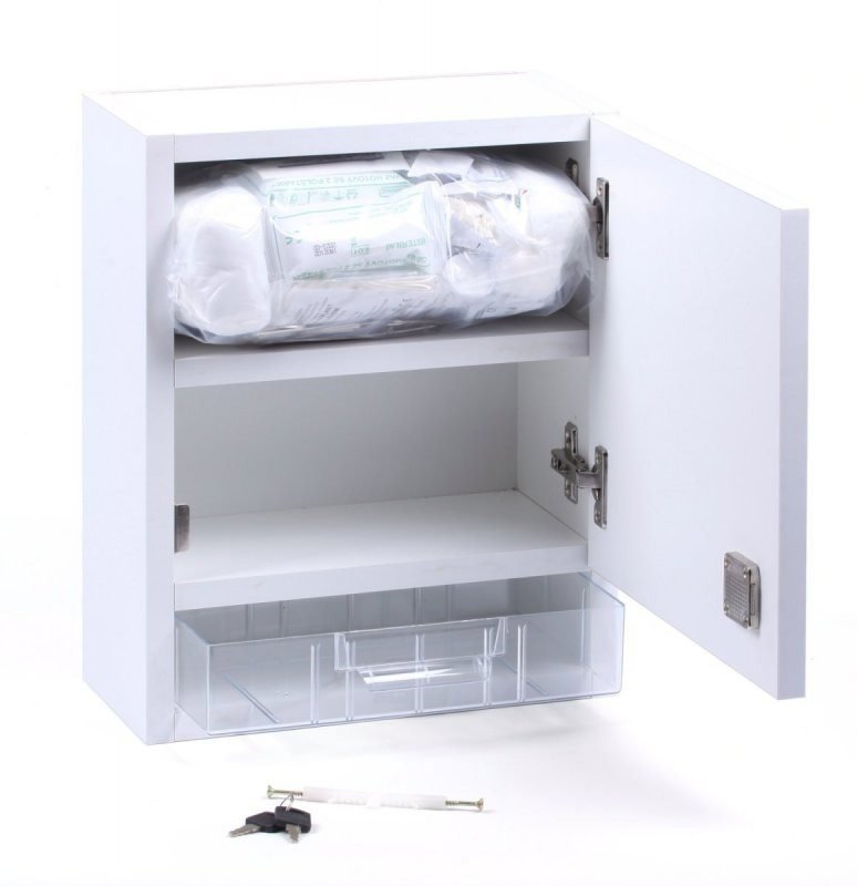 Pharmacy Wall-mounted pharmacy for 30 persons white