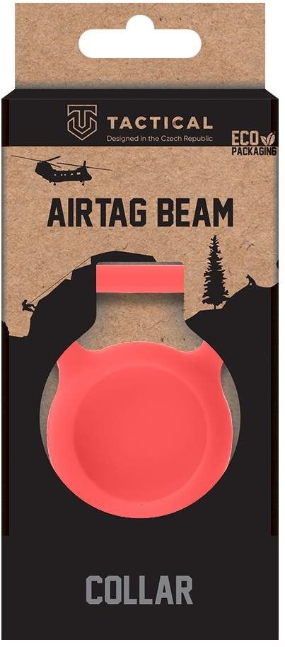 Tactical Airtag Beam Collar Red