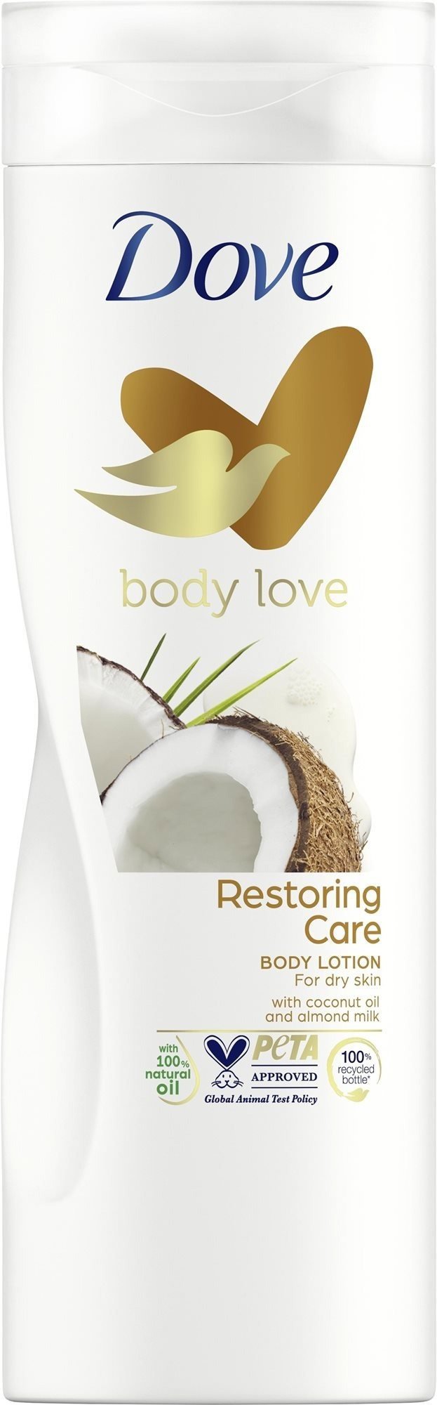 Tělové mléko DOVE Body Love Restoring Car Coconut Oil And Almond Milk 400 ml