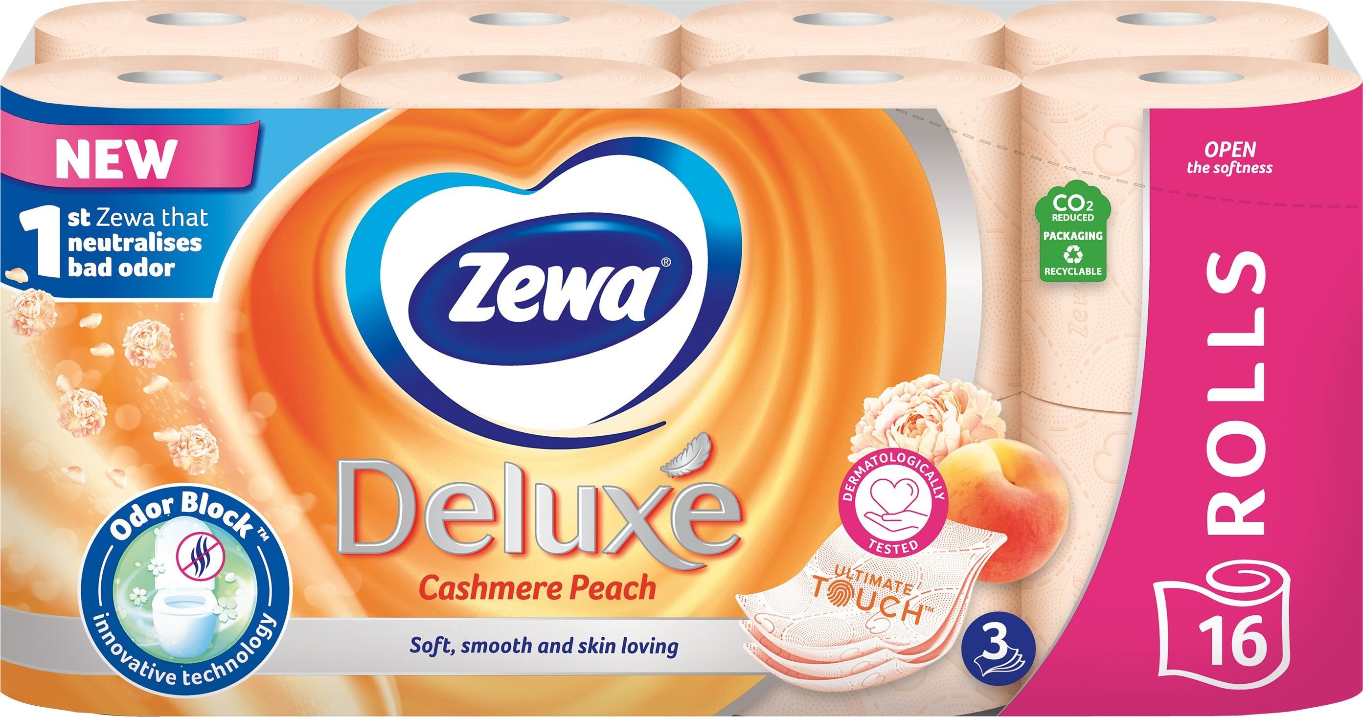 Toaletní papír ZEWA Deluxe Cashmere Peach (16 ks)