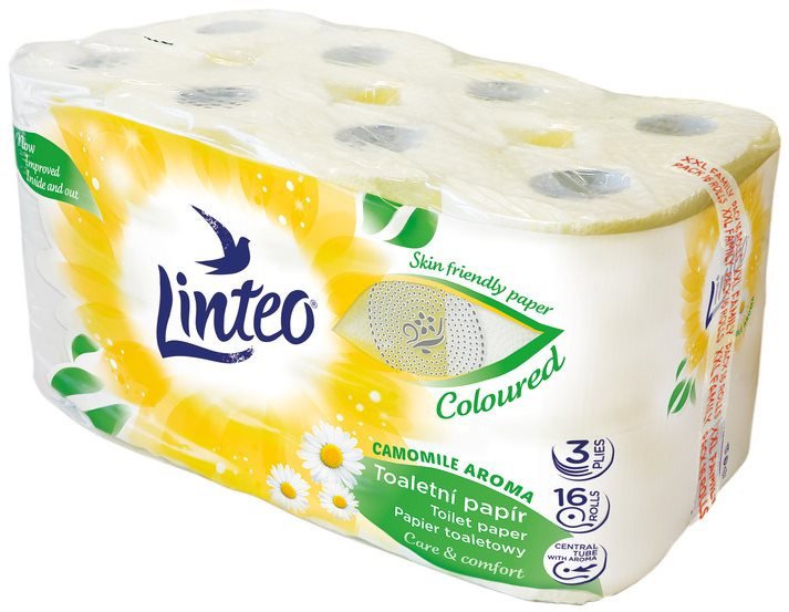 Toaletní papír LINTEO Satin Bílý Heřmánek (16 ks)