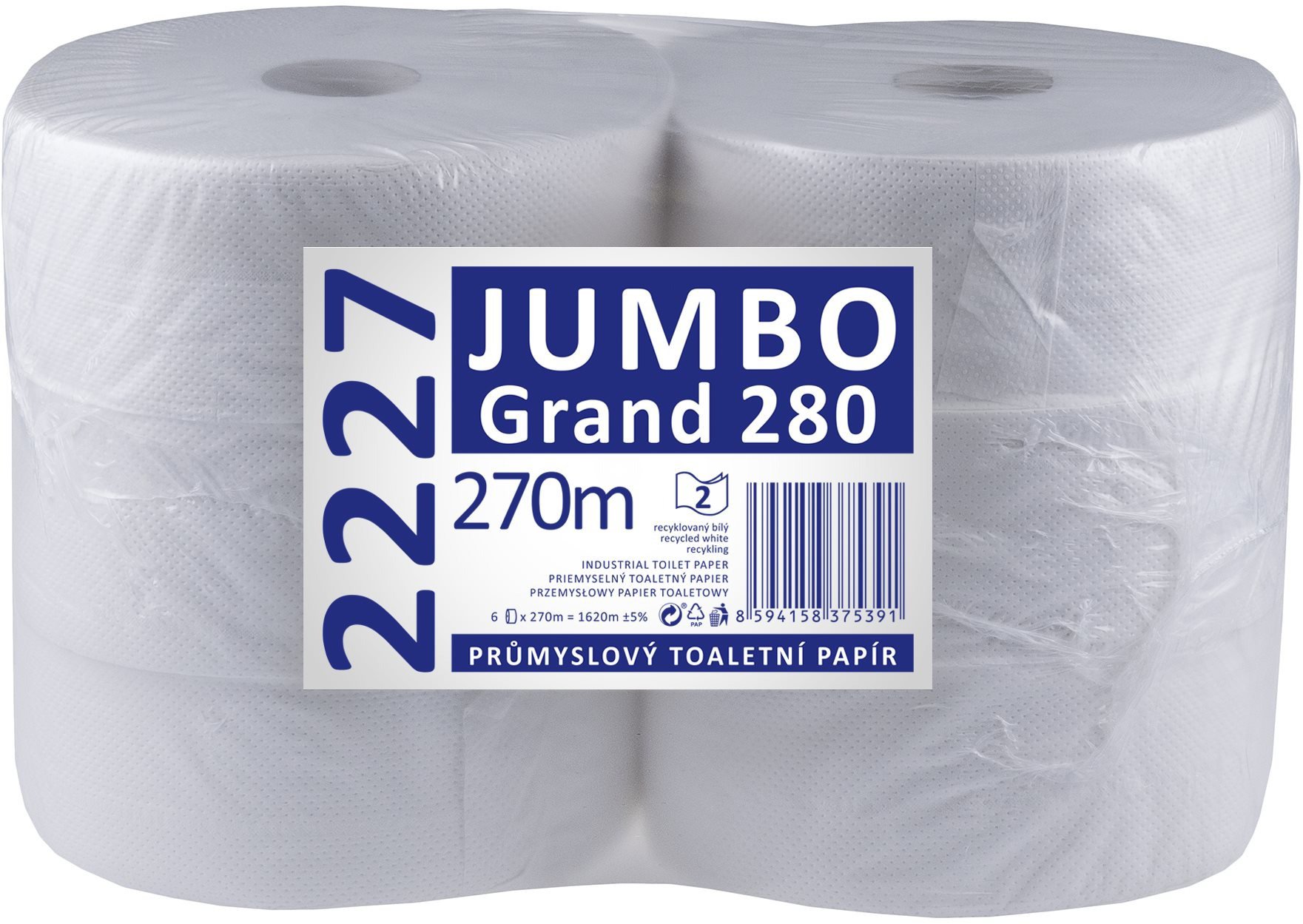 Toaletní papír LINTEO JUMBO Grand 280 6 ks