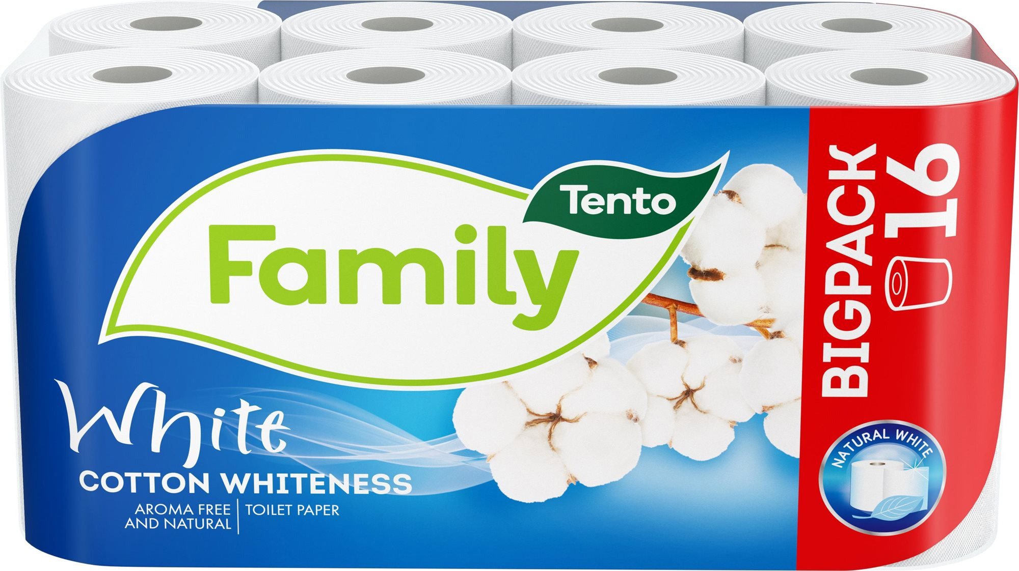 Toaletní papír TENTO Family White (16 ks)