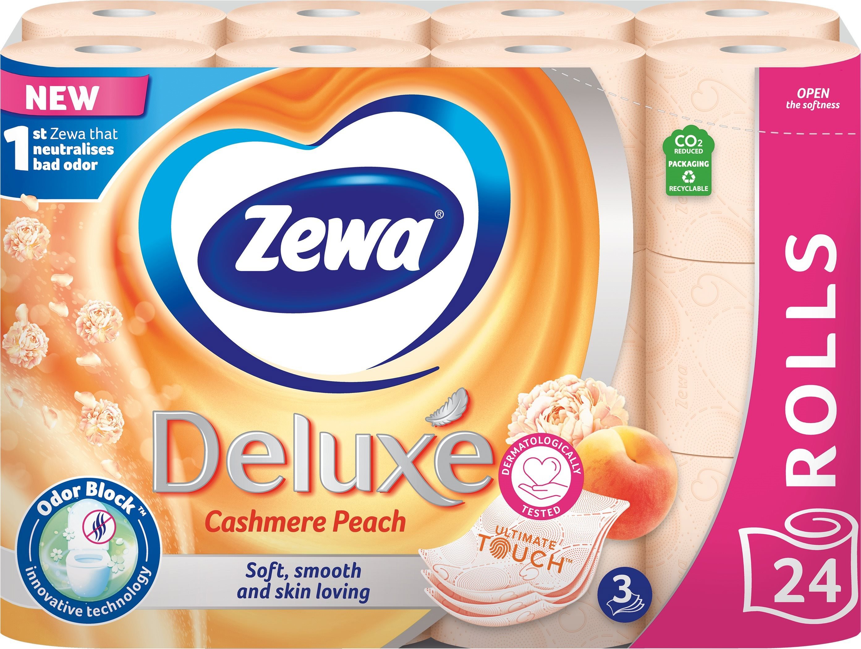 Toaletní papír ZEWA Deluxe Cashmere Peach (24 rolí)