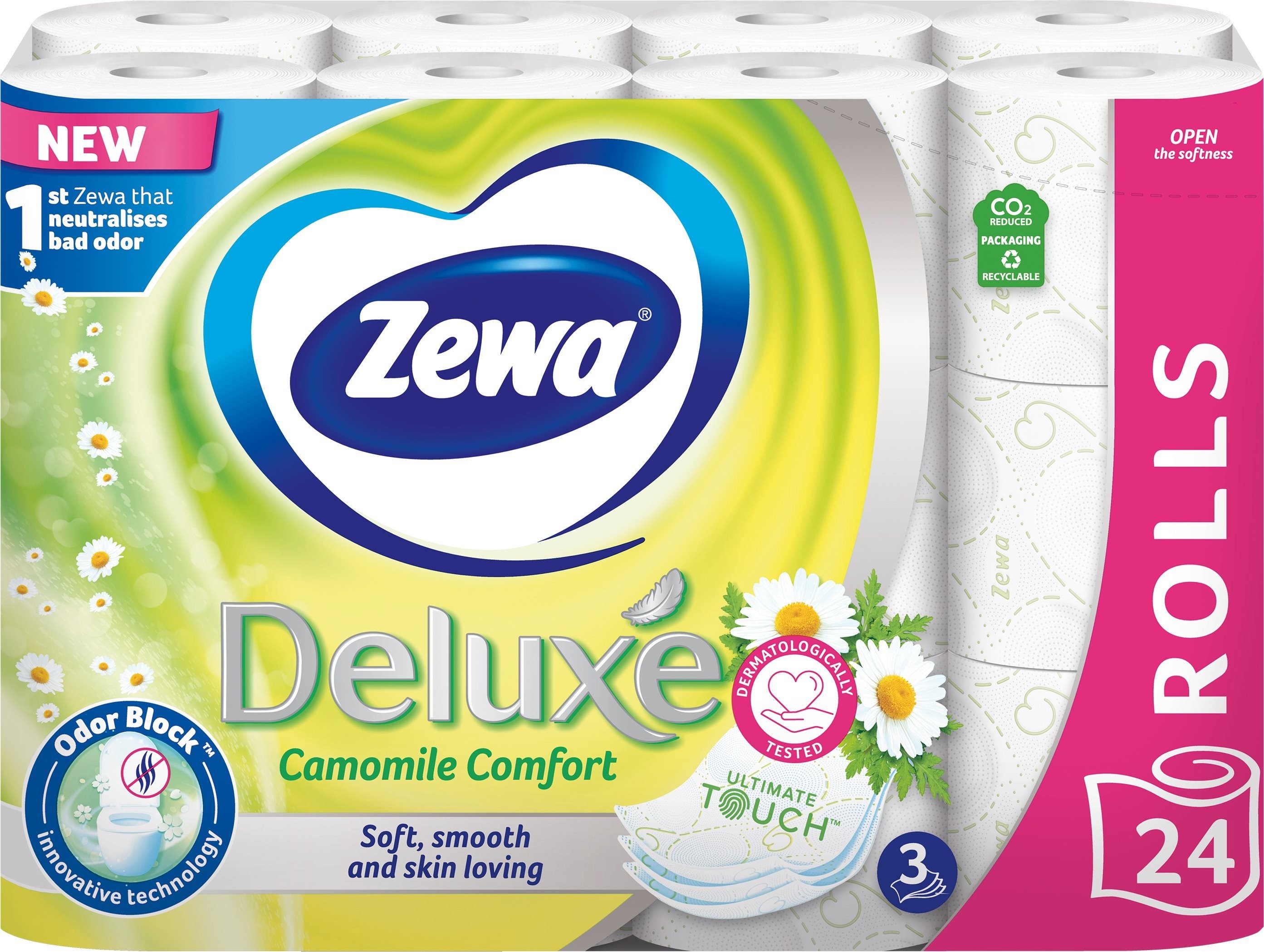 Toaletní papír ZEWA Deluxe Camomile Comfort (24 rolí)