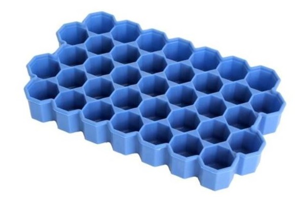 TORO Tvořítko na led silikon 37 kostek, 19,5 × 11,5 × 2,5 cm