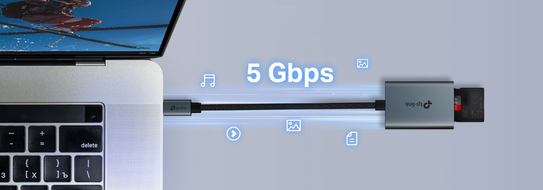 TP-Link UA440C Kartenleser, USB-C zu SD/microSD