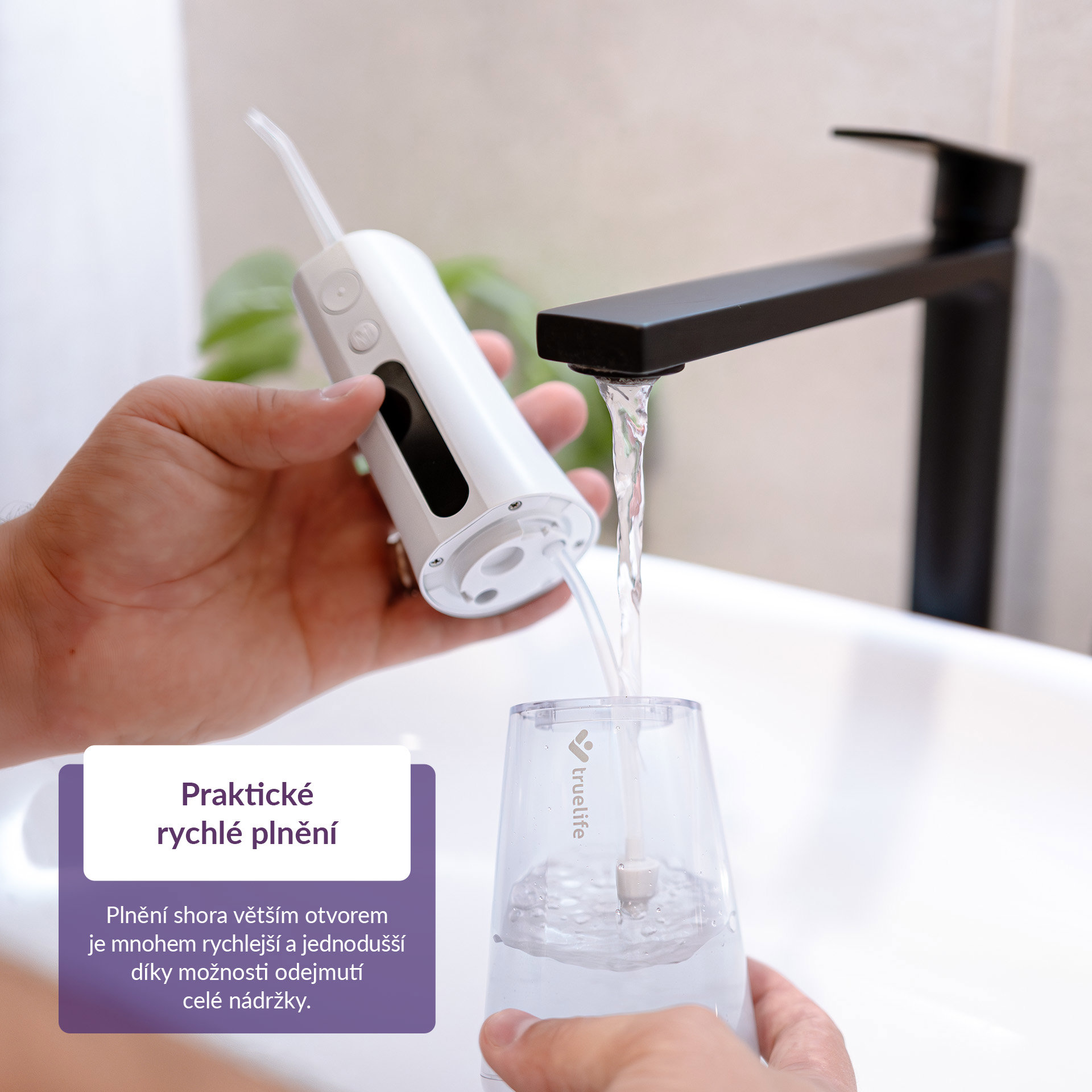 Elektrická ústní sprcha TrueLife AquaFloss Compact L100