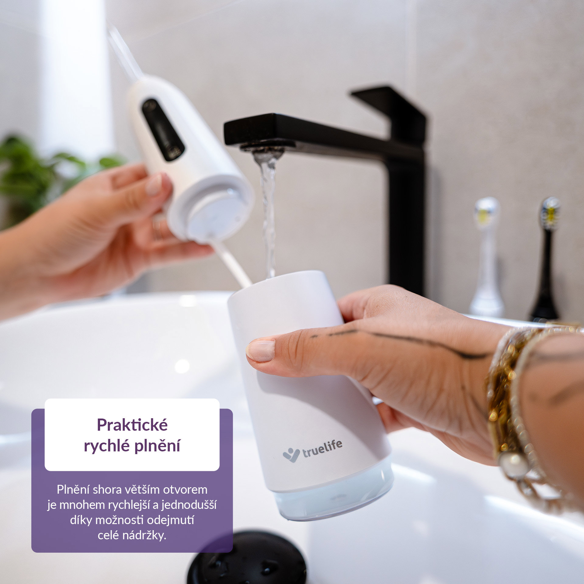 Elektrická ústní sprcha Truelife AquaFloss Compact C200