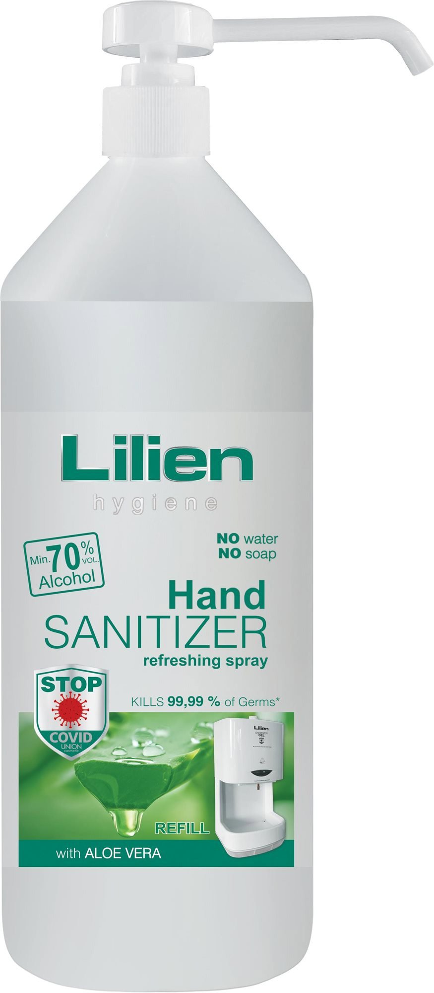 Antibakteriální gel LILIEN Hand Sanitizer spray 1000 ml