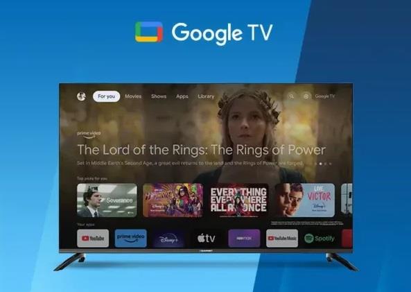 Google TV QLED televízor Blaupunkt 50QBG7000S