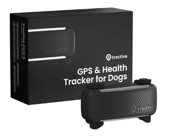 GPS-Ortungsgerät Tractive DOG 6 - GPS-Ortungsgerät für Hunde und Gesundheitsmonitor, schwarz