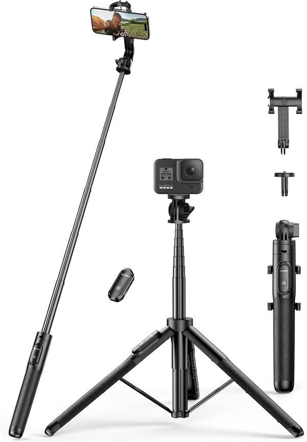 Statív Ugreen Tripod Stand 1.7m With Bluetooth Remote For selfie Livestream and Others