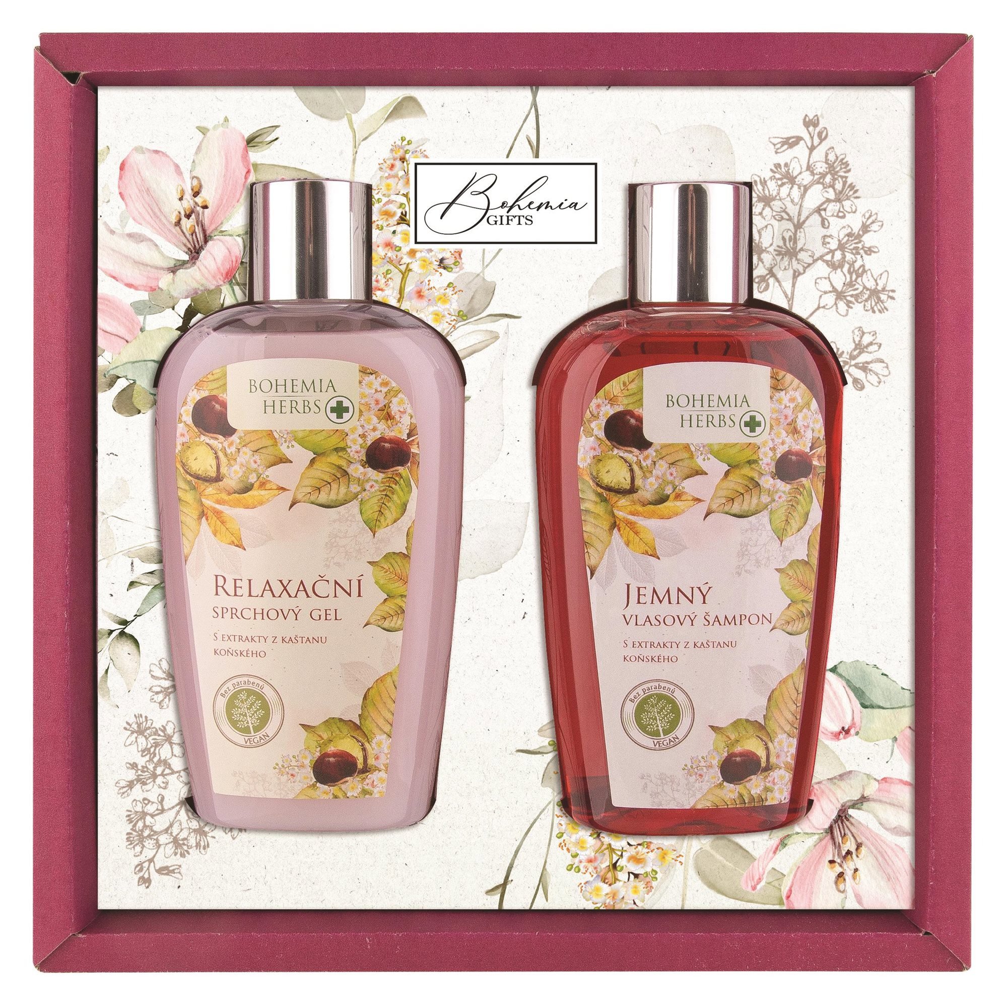 Gift cosmetic set BOHEMIA GIFTS Horse chestnut 500 ml