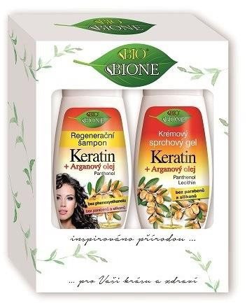 BIONE COSMETICS Argan oil + Karité 520 ml gift set