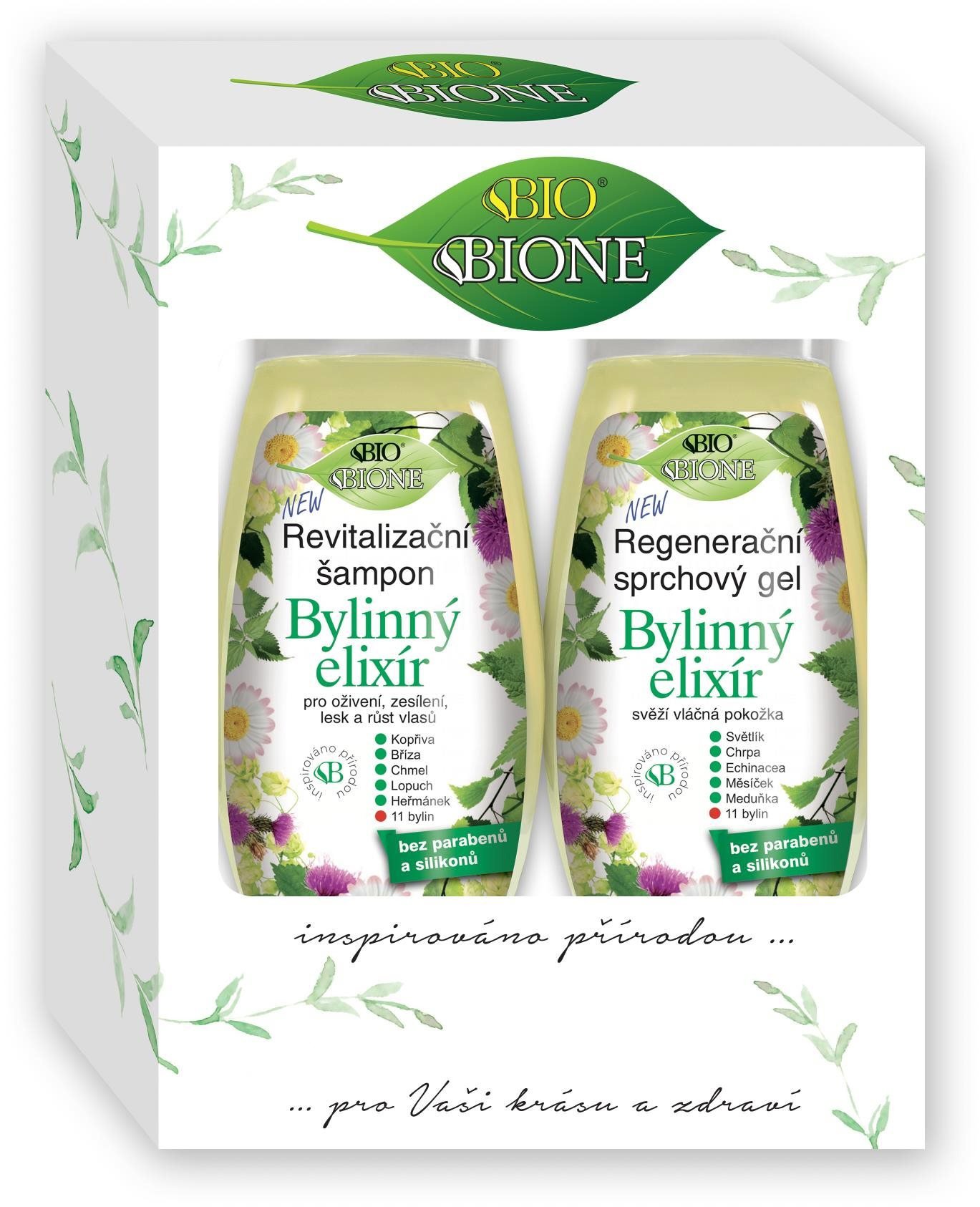 BIONE HERBAL ELIXIR Gift Set ( Hair Shampoo 260ml + Shower Gel 260ml )