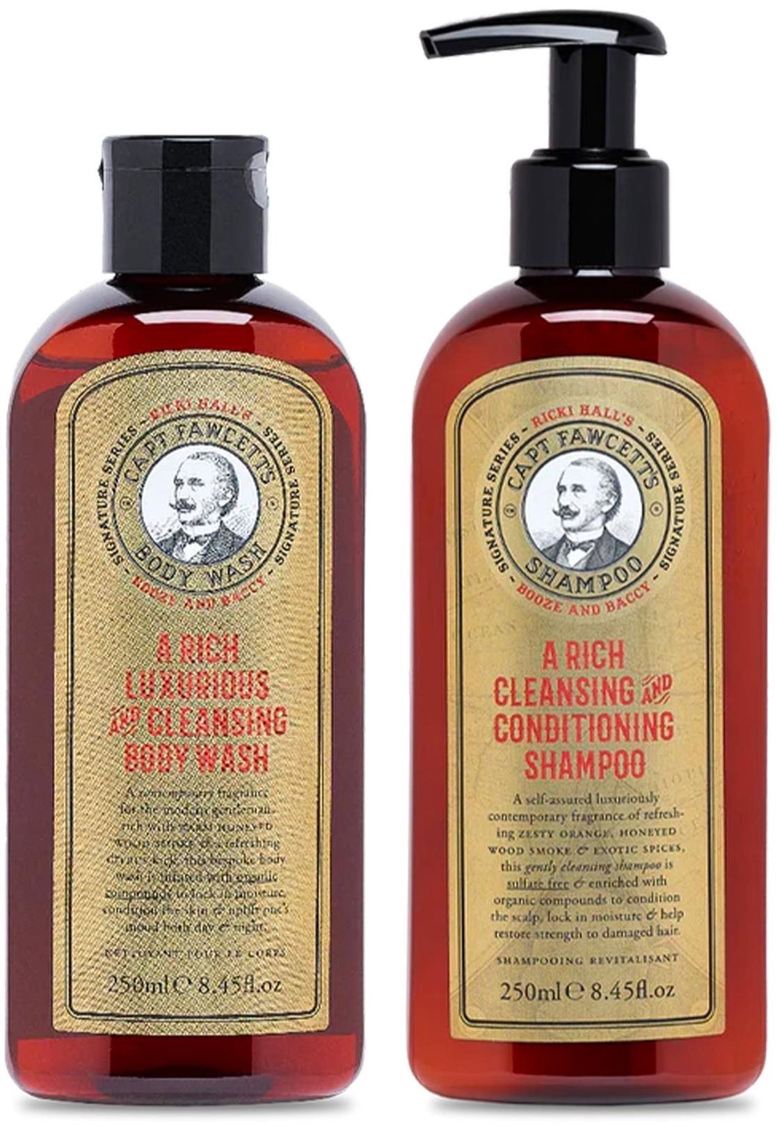 CAPTAIN FAWCETT Gift Set Booze & Baccy Body Wash & Shampoo 500 ml